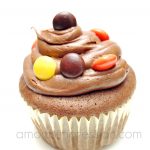 Chocolate Peanut Butter Cookie Dough Cupcake