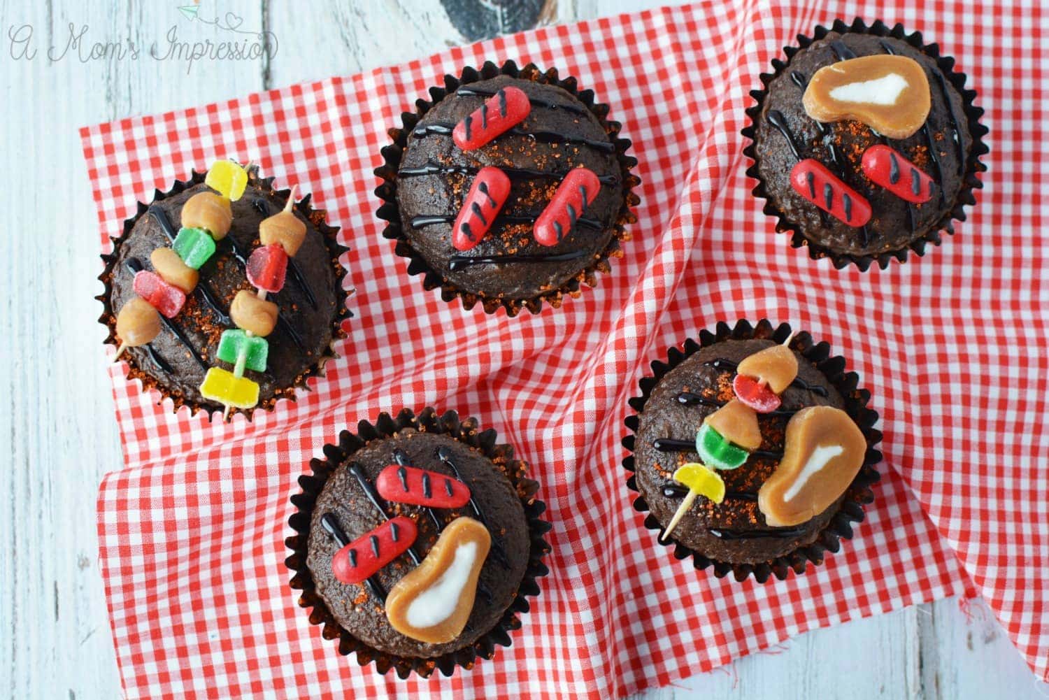 BBQ Grill Cupcakes Recipe and Tutorial