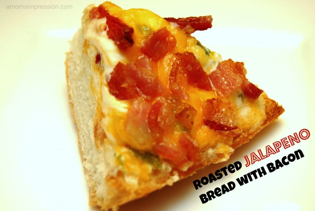 Roasted Jalapeño Bread with Bacon by amomsimpression.com