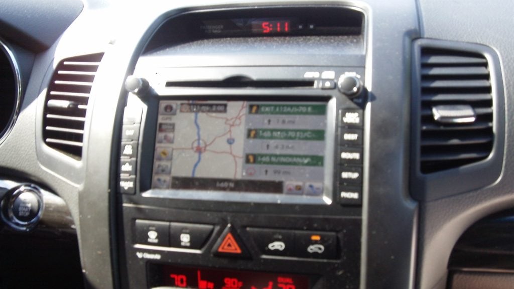 The Entertainment Screen Kia Sorento
