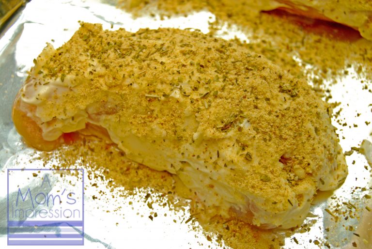 Parmesan Crusted Chicken in oven
