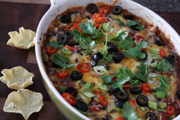 Black Bean Fiesta Dip from aggieskitchen.com