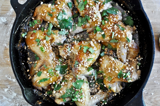 Sticky Thai Chicken Wings from howsweeteats.com