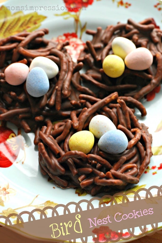 Adorable and Easy No Bake Chow Mein Noodle Birds Nest Cookies