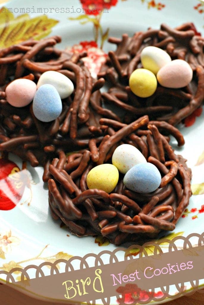 Adorable and Easy No Bake Chow Mein Noodle Birds Nest Cookies