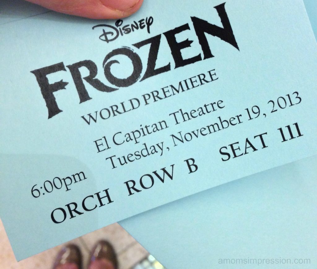 FROZEN World Premiere