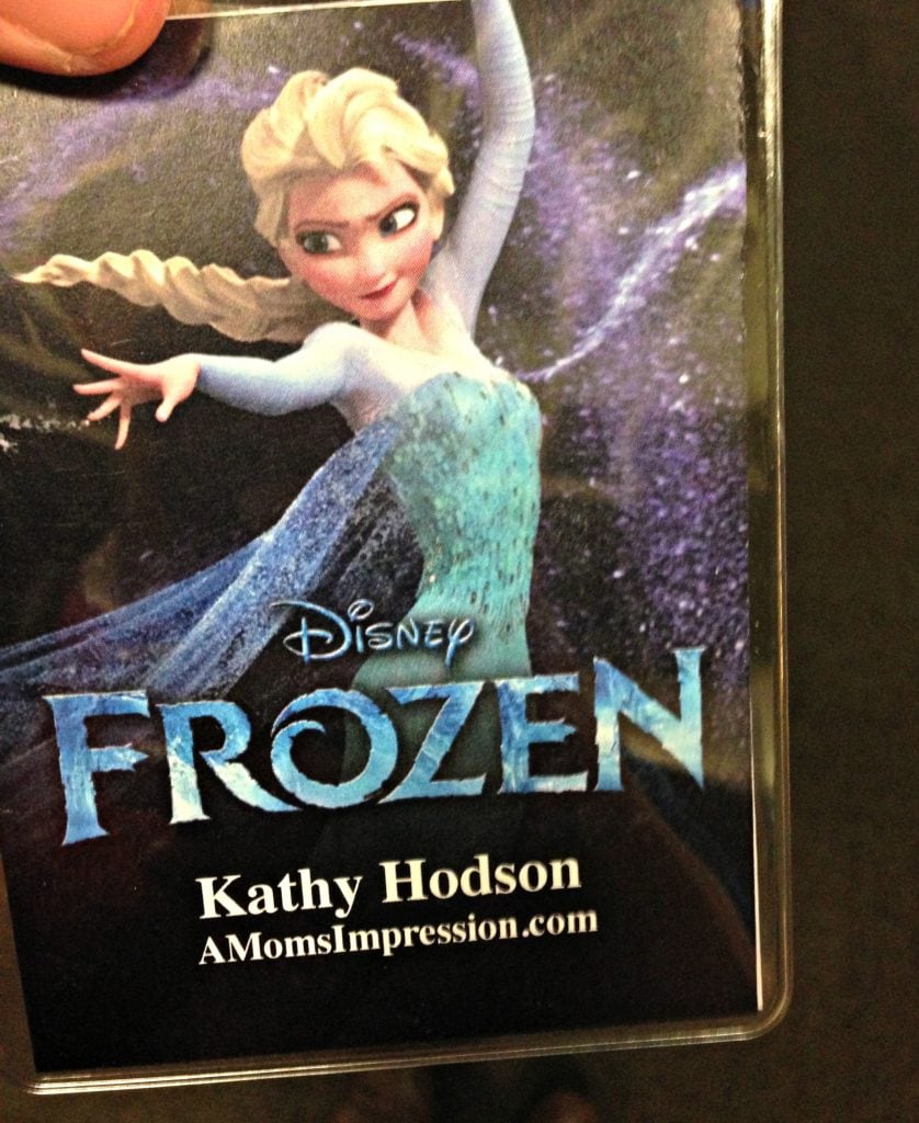 Frozen Press pass