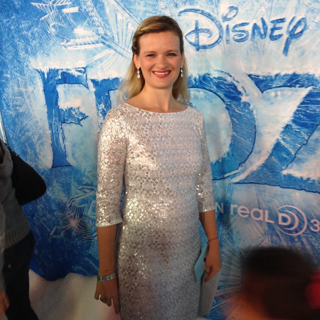 Me on the Frozen Red Carpet