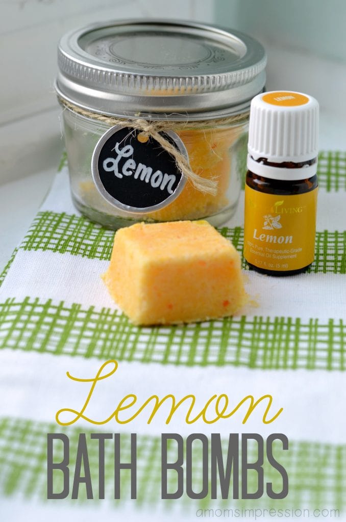 These Lemon Bath Bombs are super easy to make and smell amazing in the bath. The lemon essential oil is perfect for spring for both adults and children!