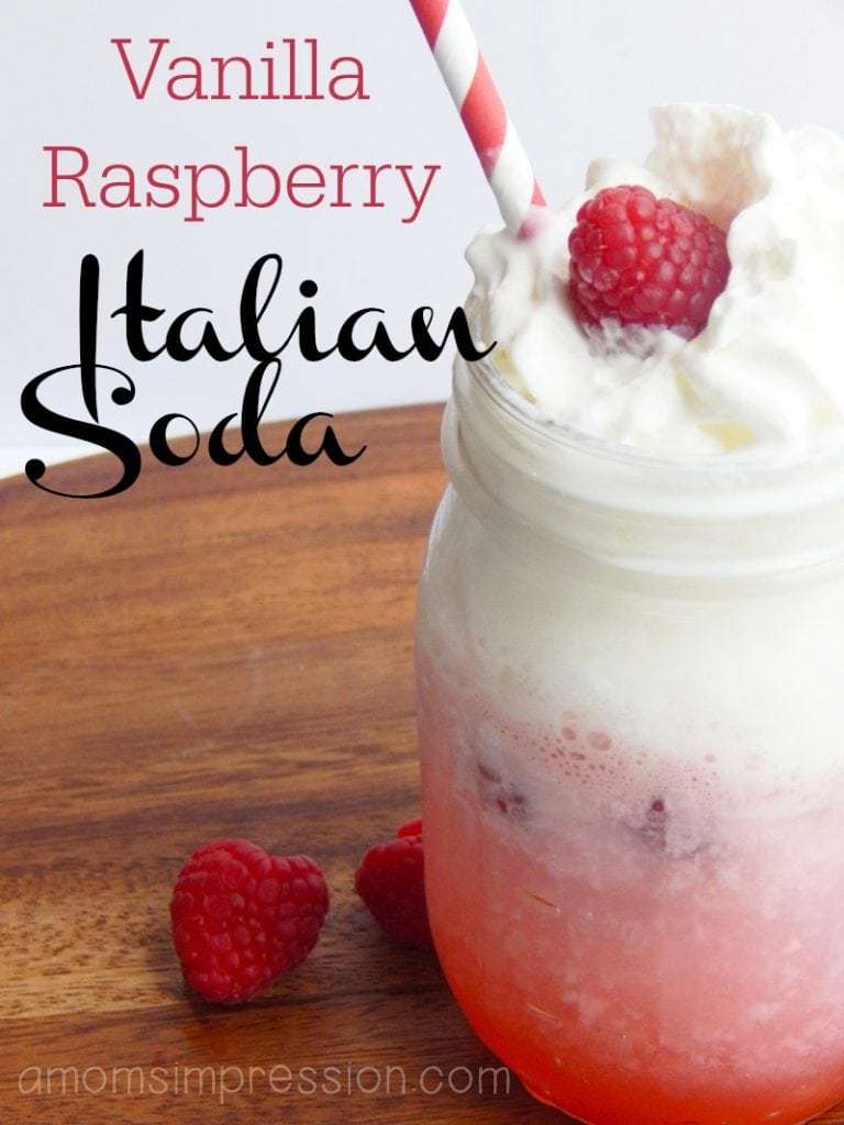 Vanilla Raspberry Italian Soda