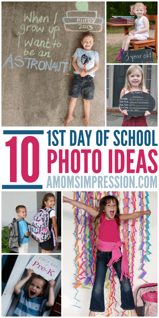 Gear up for school starting with these fun First Day of School Picture Ideas