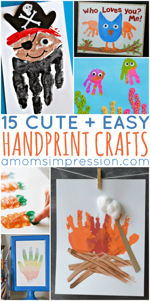 15 Cute and Easy Handprint Crafts - A Mom's Impression | Recipes