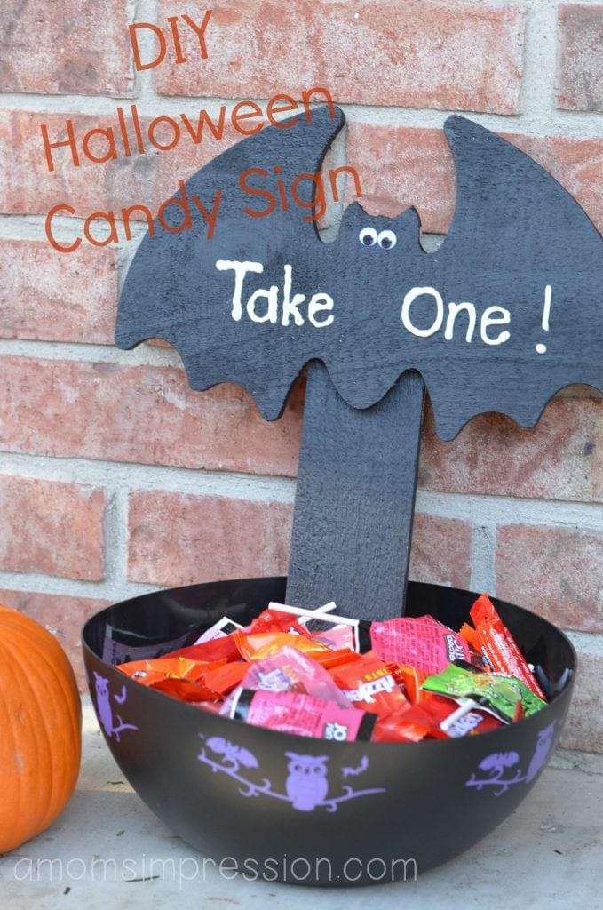 Halloween Candy Sign