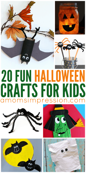 20 Fun Halloween Crafts for Kids - A Mom's Impression | Recipes, Crafts ...