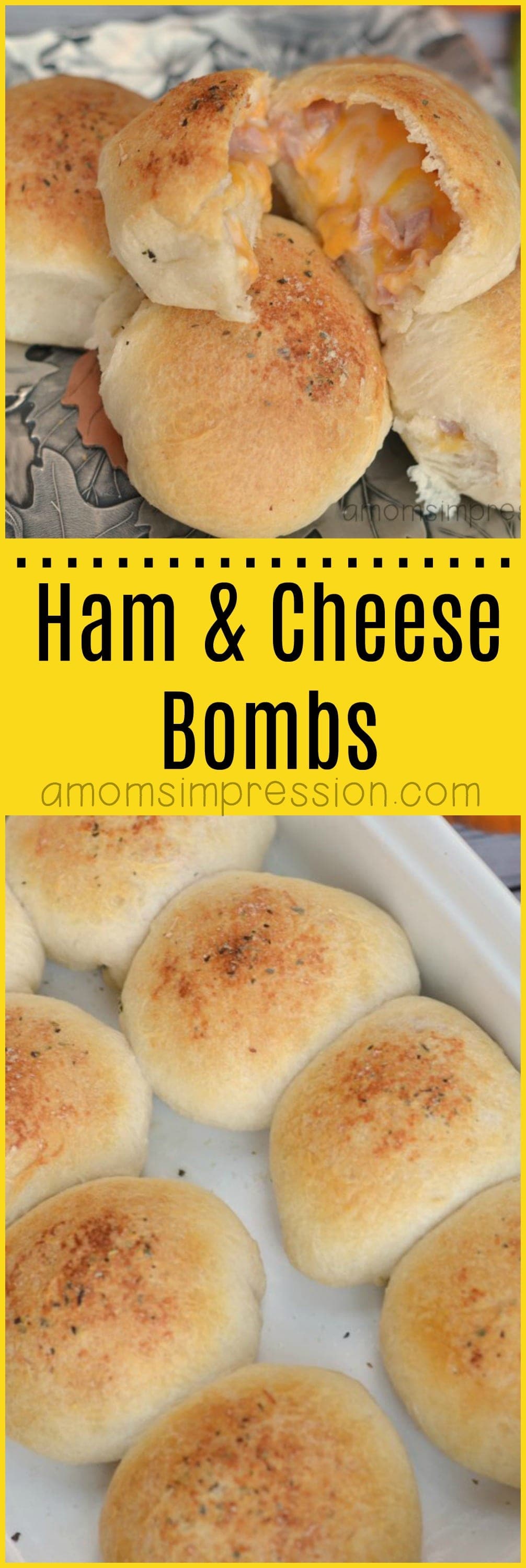 Cheesy Delicious Homemade Ham And Cheese Bombs