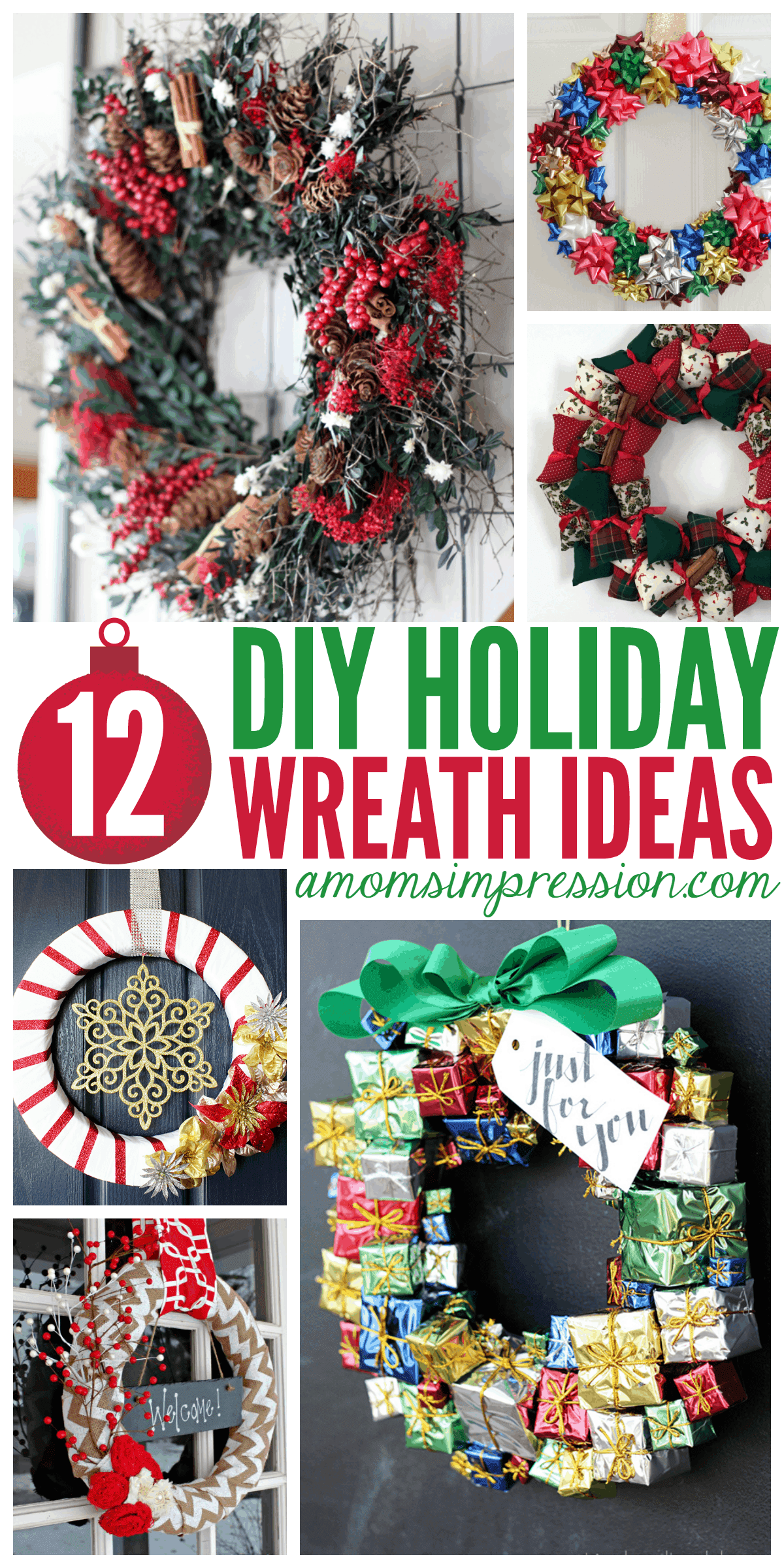 10 Best DIY Christmas Wreath Ideas A Mom's Impression Recipes