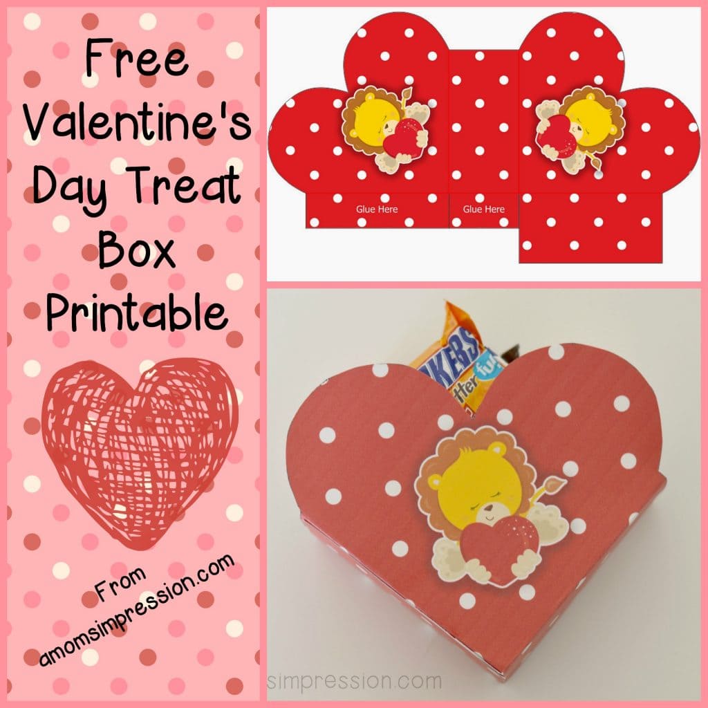 Valentine's Day Treat Box Printable