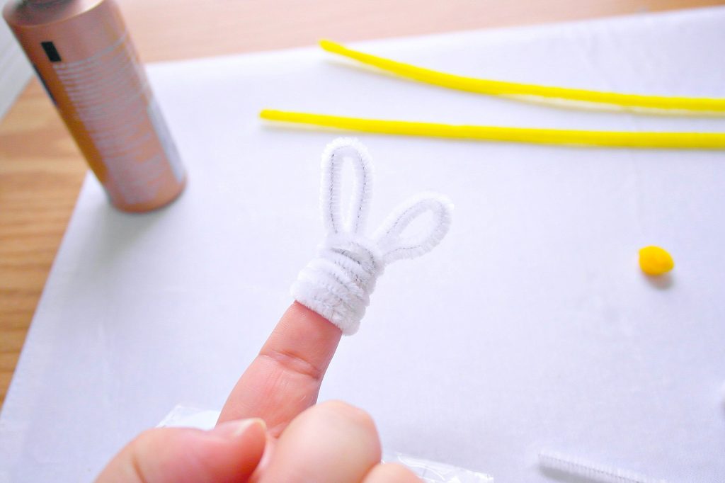 Easter Fuzzy Stick Bunny DIY