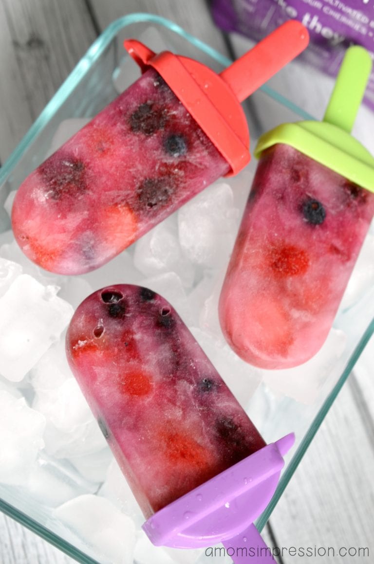 Simple Homemade Fruit Popcicles