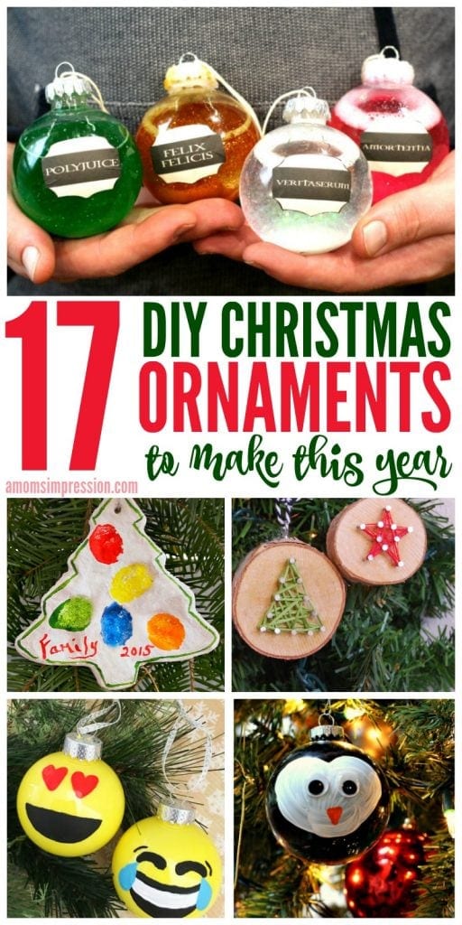 17 DIY Christmas Ornaments You and Your Kids Will Love to Make