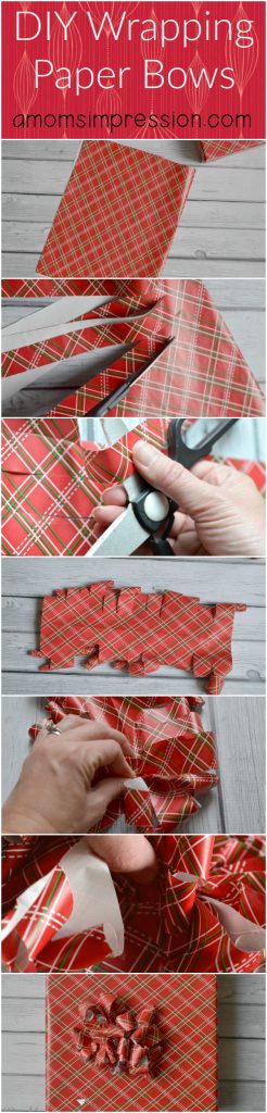 DIY Wrapping Paper Bows