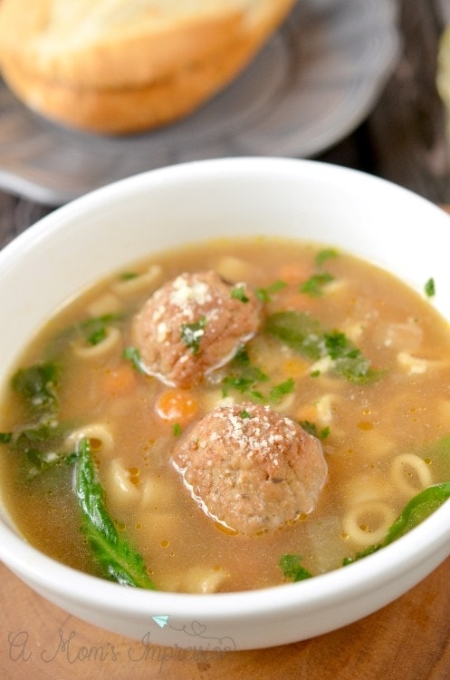 Instapot italian wedding meatball soup