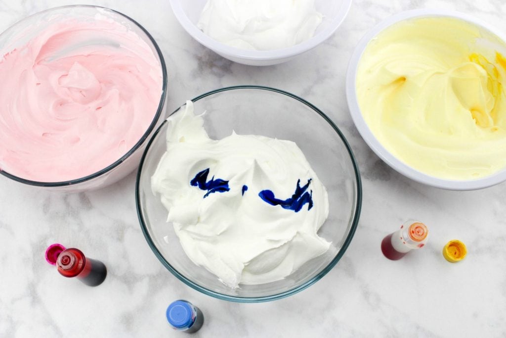 fun colored frosting for Dr. Seuss birthday party ideas 