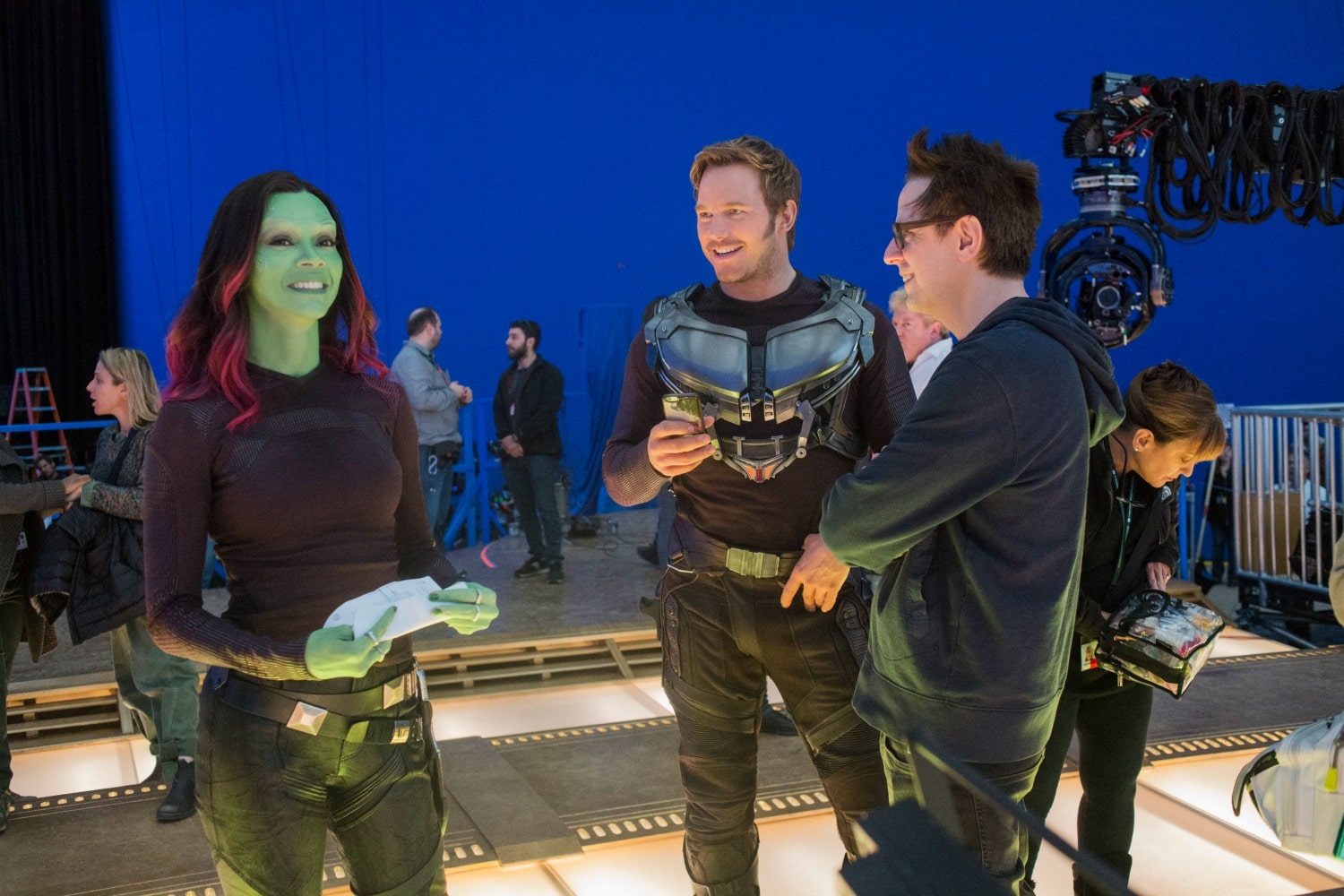 zoe chris and james behind the scenes