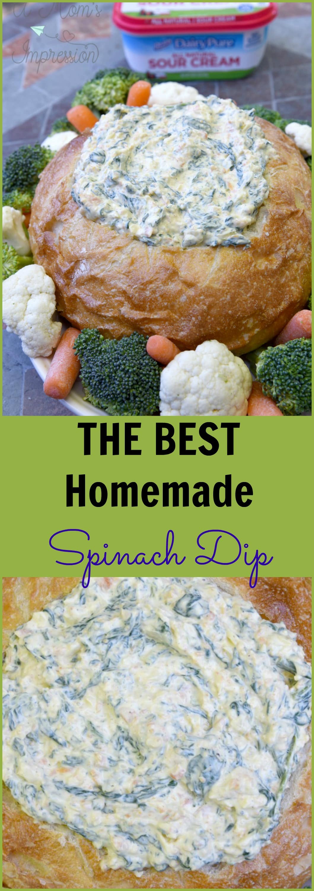 Check out this tasty and easy DIY spinach dip recipe for entertaining all year long! This dip is so tasty, you'll want it for birthday parties, game days, and holidays! #AD