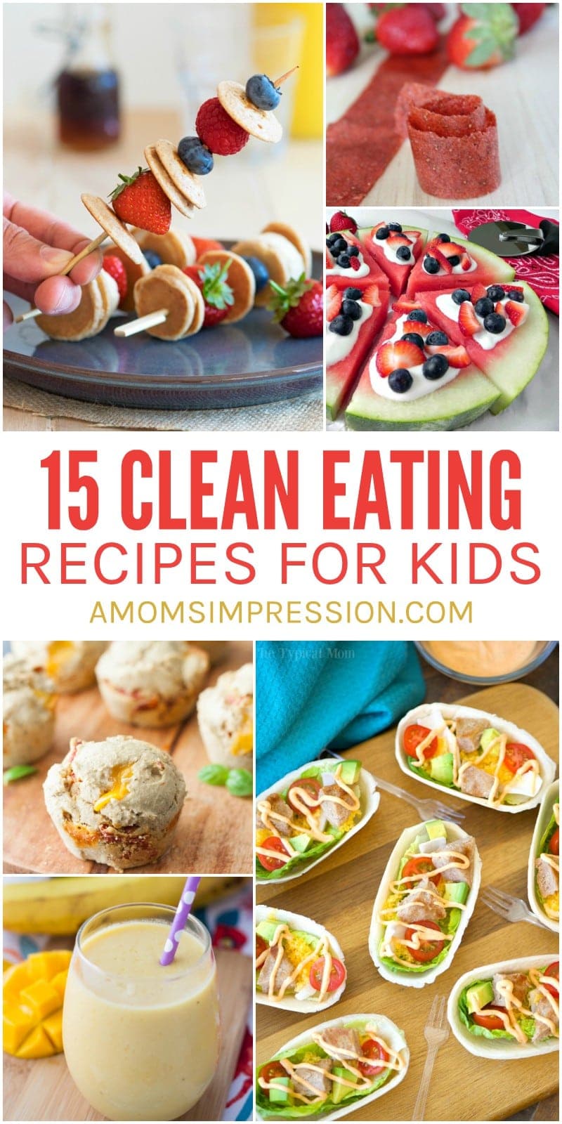 Clean Eating Recipes for Kids can be hard to find, but I gathered 15 of the best recipes that your family is going to love. My kids and I love #17 and eat it about once a week! 