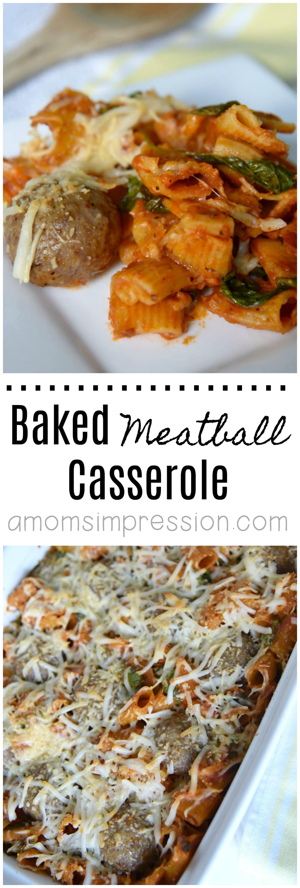 I'm always looking for an alternative to the classic spaghetti and meatballs, this easy baked meatball casserole is perfect! This is a recipe you will be making over and over again.   