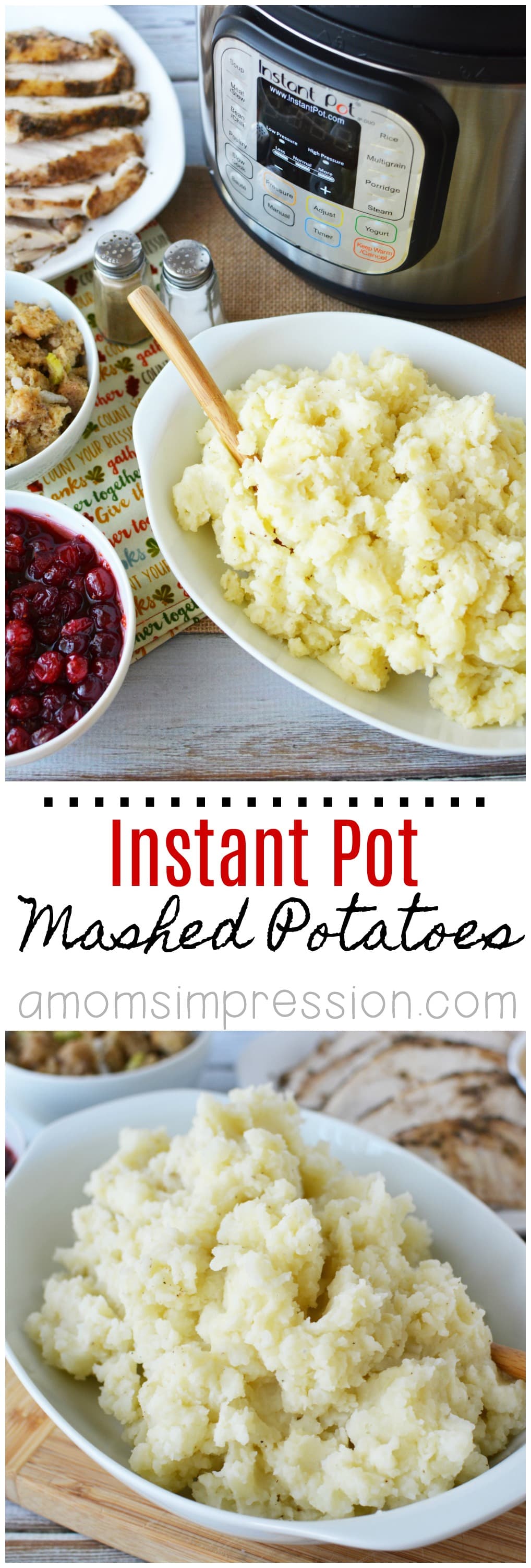 Instant Pot Mashed Potatoes made easy in an electric pressure cooker. Make the most delicious mashed potatoes in 15 minutes with this simple recipe. You will never make mashed potatoes the old fashioned way again.