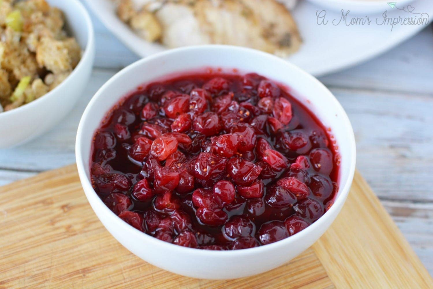 Homemade cranberry sauce