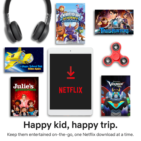 A Great Family Travel Tip - Netflix Downloadable Movies