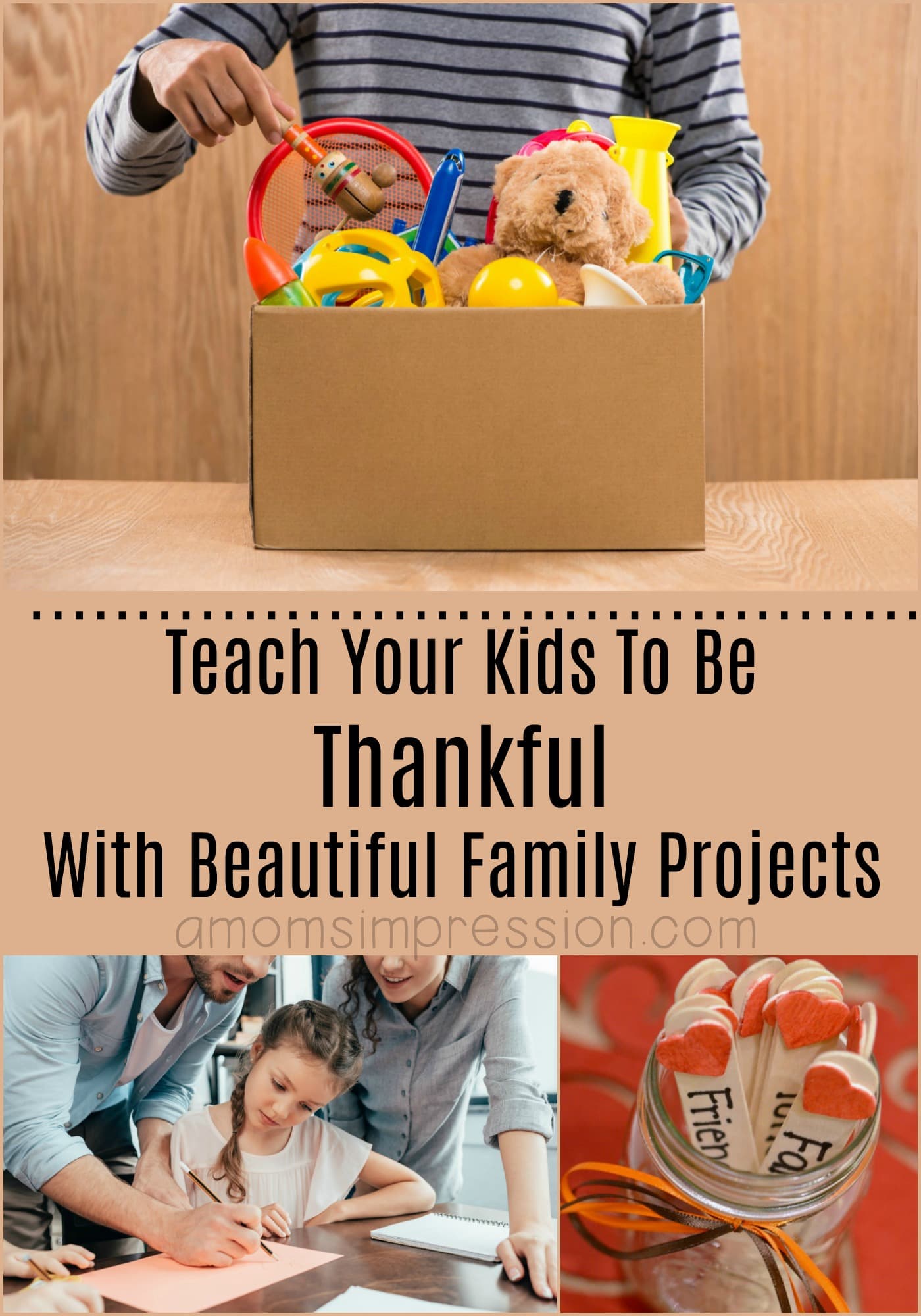 Teaching Kids to be Thankful With Beautiful Family Projects