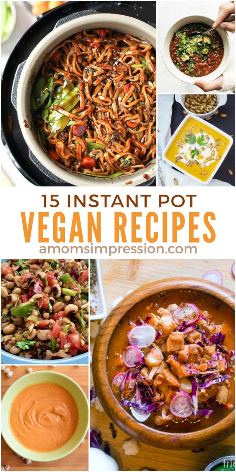 These Instant Pot Vegan recipes are healthy and full of flavor. These vegan meals can be made quick and easy, full of vegetables and perfect for families. 