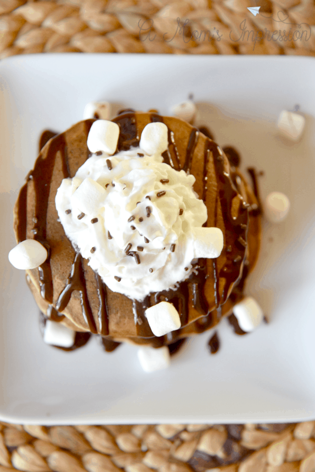 Hot Cocoa Pancakes