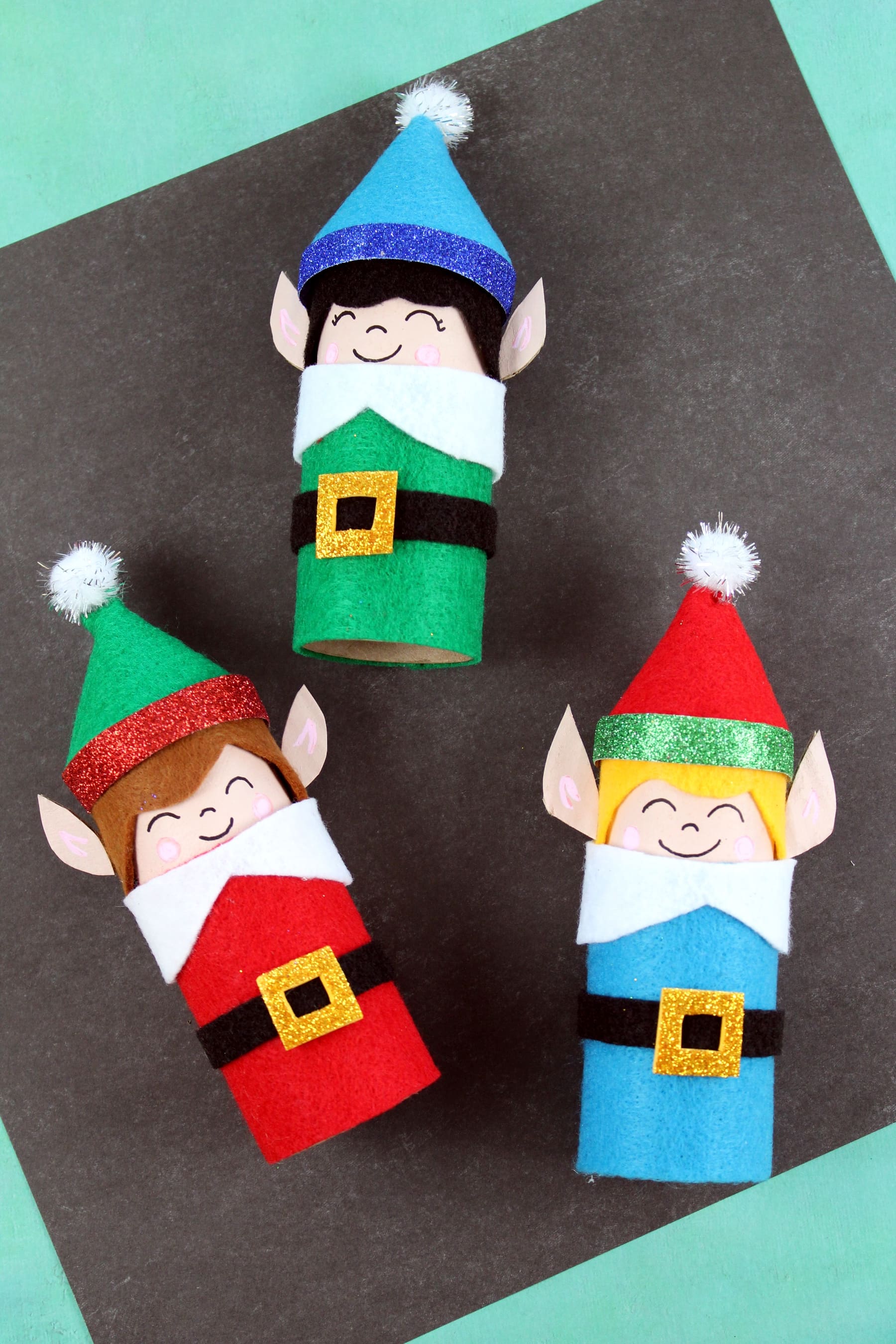 Download Easy Kids Christmas Crafts Recycled Toilet Paper Tube Christmas Elves 3D SVG Files Ideas | SVG, Paper Crafts, SVG File