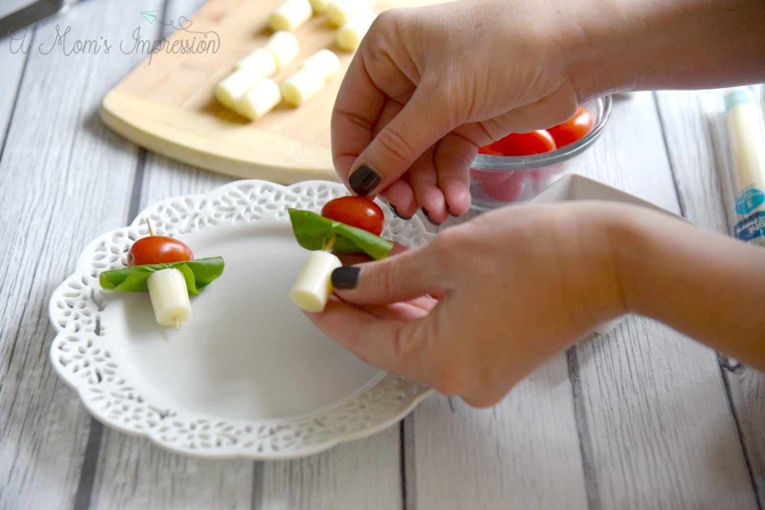 Mini Caprese Skewers