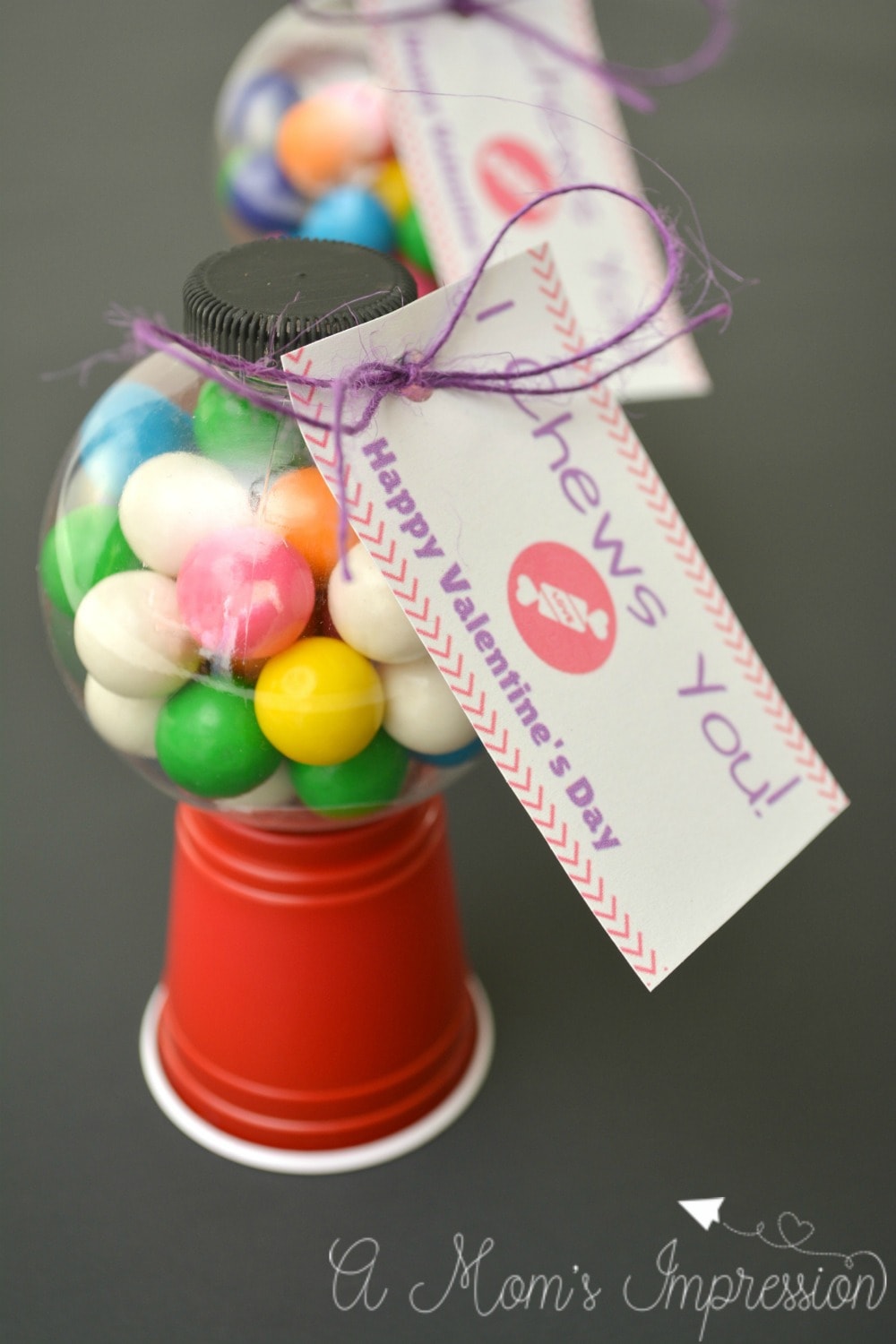 Printable Valentine's Day Gumball Cards I