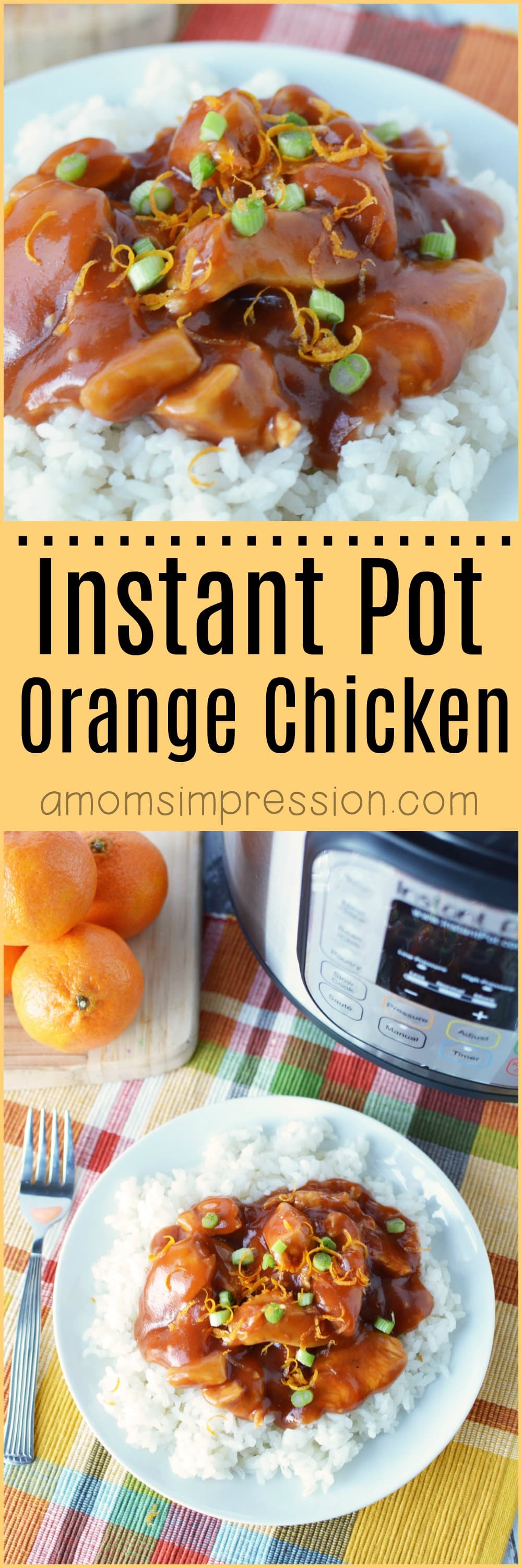 Instant Pot Orange Chicken Looking for the best orange chicken recipe? This version is super easy with crispy chicken and the most delicious sauce you have ever had! While this is an Instant Pot / Pressure Cooker recipe there are also instructions for your slow cooker. #orangechicken #InstantPotRecipe