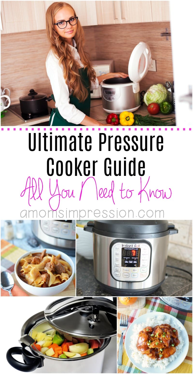 Have you been wanting to try a pressure cooker but didn't know where to start? This ultimate pressure cooker guide is for you! Learn about the different types, how to clean them, why they are amazing and some great recipes to get you going. #InstantPot #InstantPotRecipes #PressureCooker