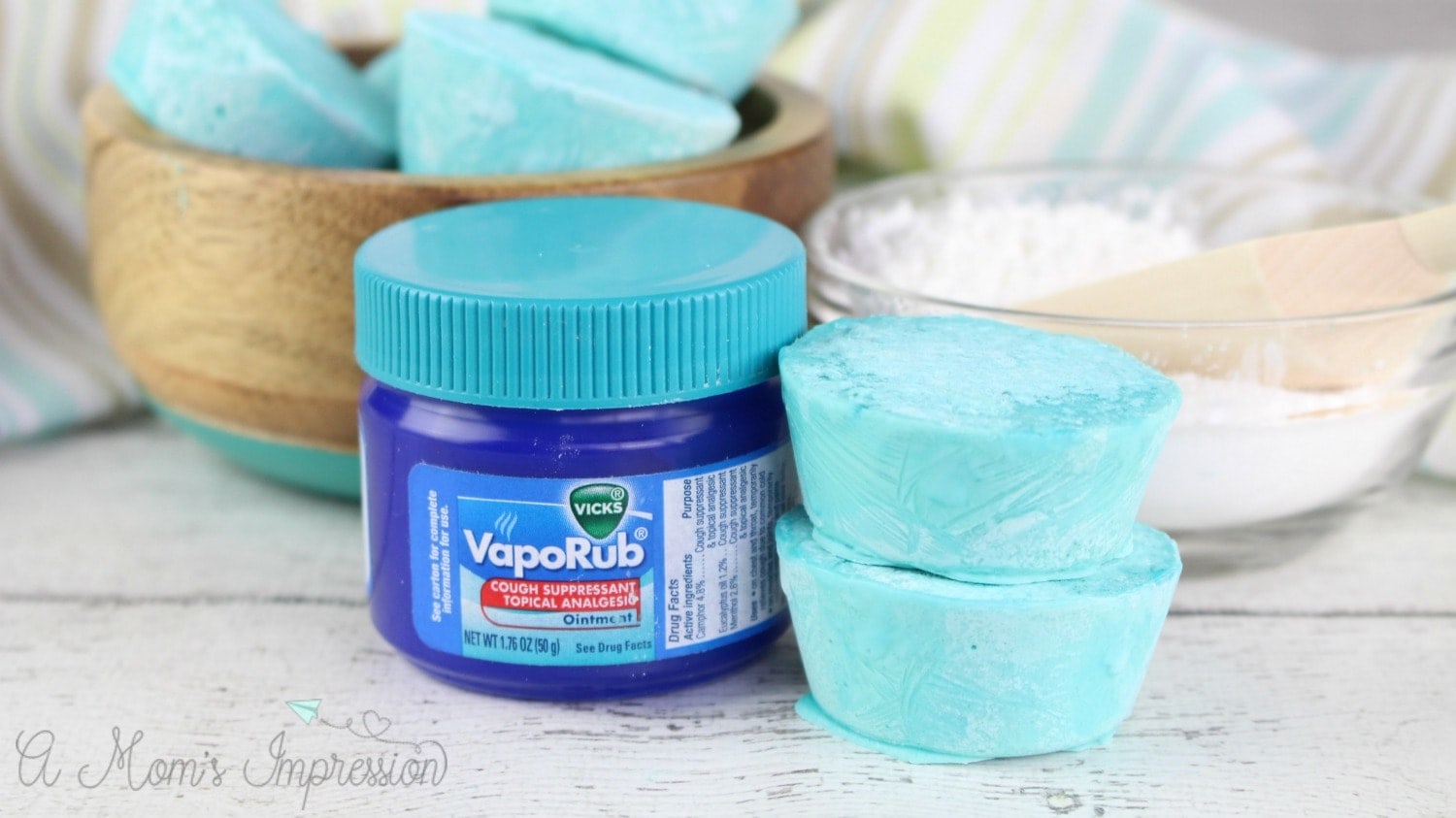 bombe de bain Vicks maison