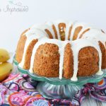 Banana Bread in Bundt Pan with cream cheese icing