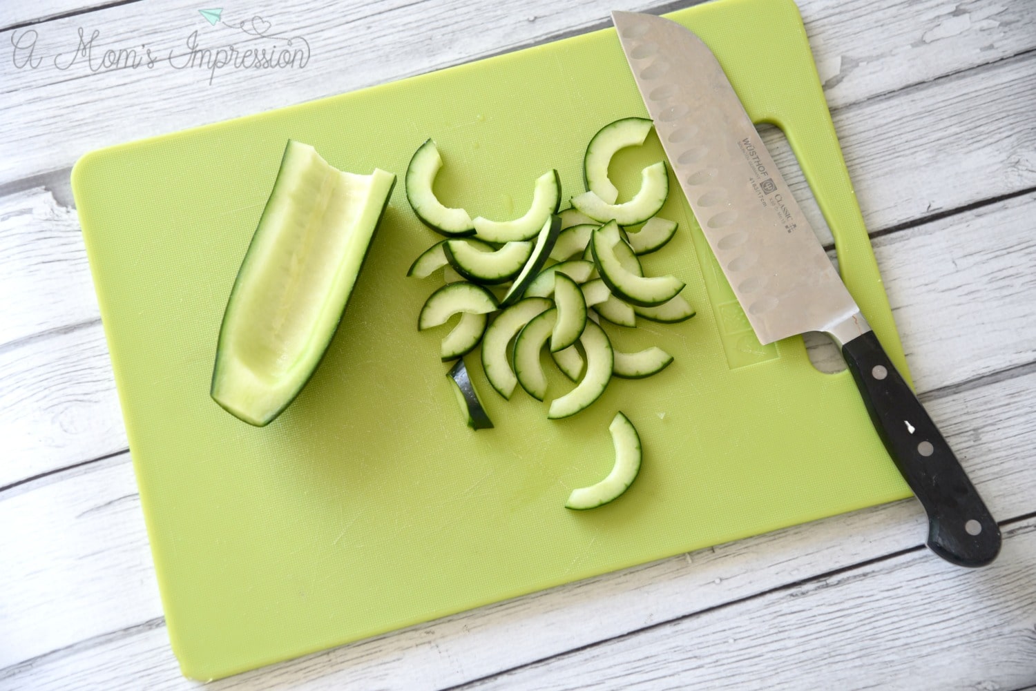 seeding a cucumber