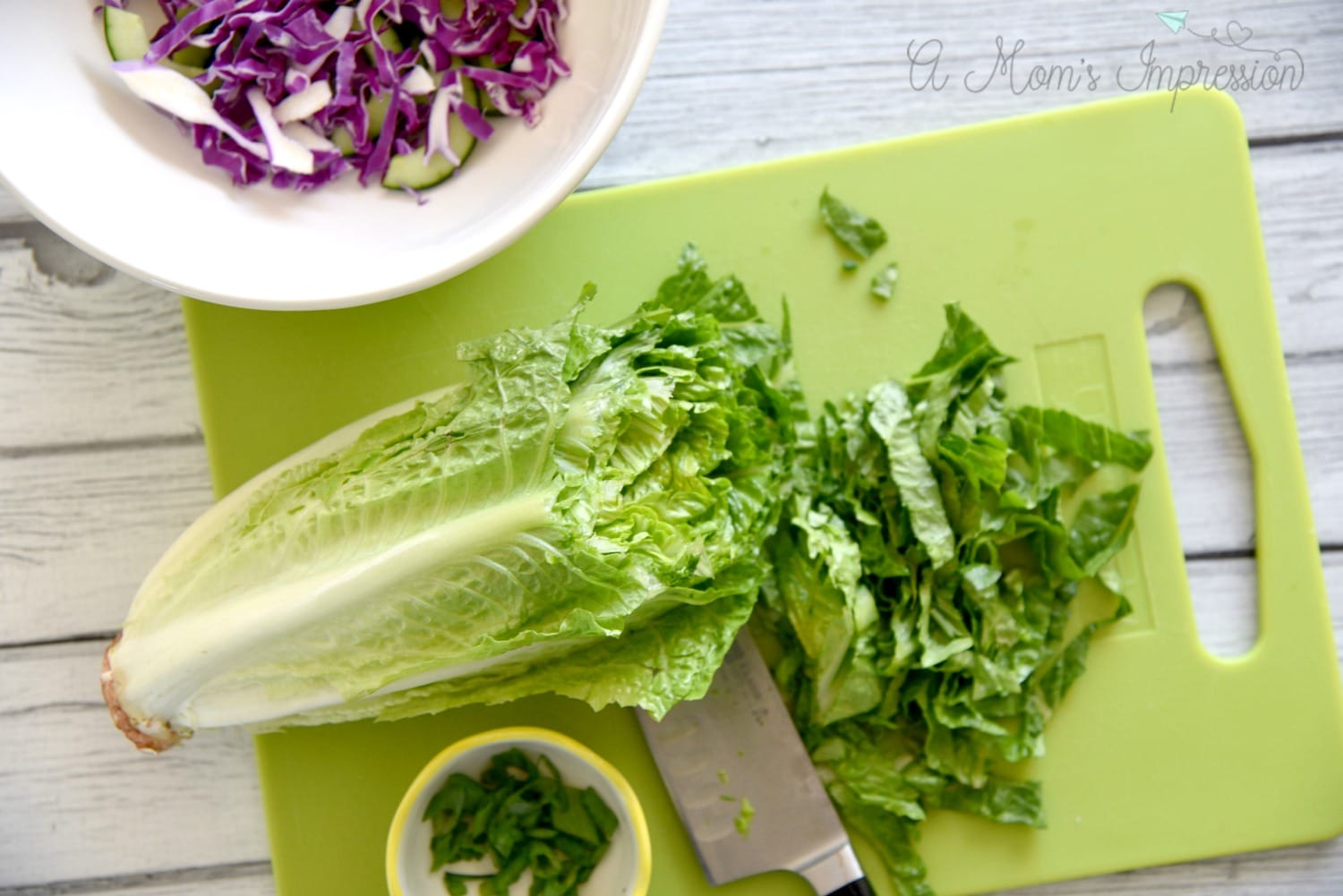 shaved romaine lettuce