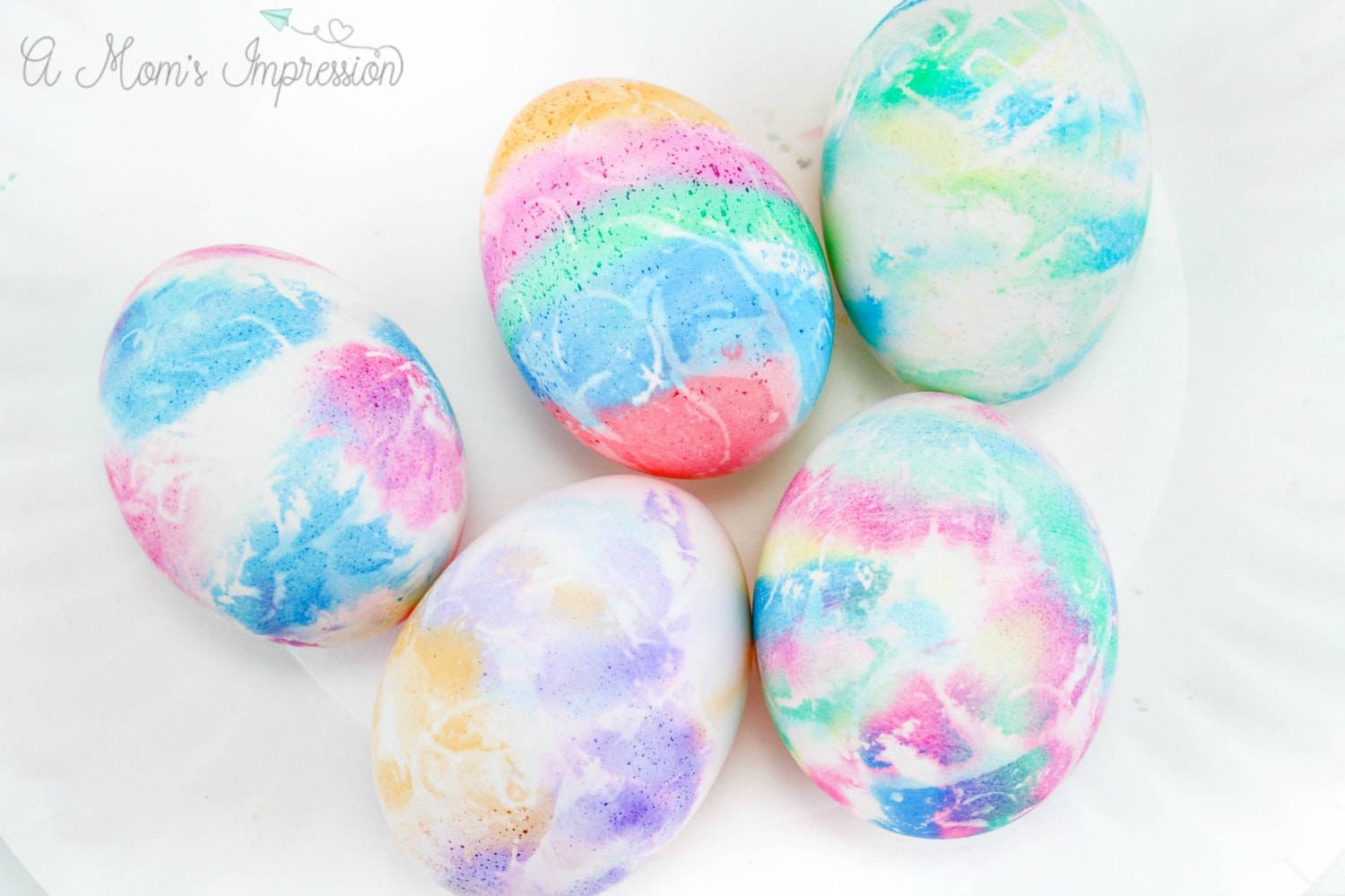 easy tie dye easter eggs