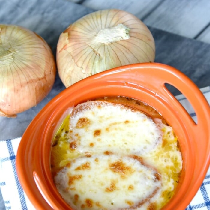 Instant Pot Vegetarian French Onion Soup - A Mom's Impression