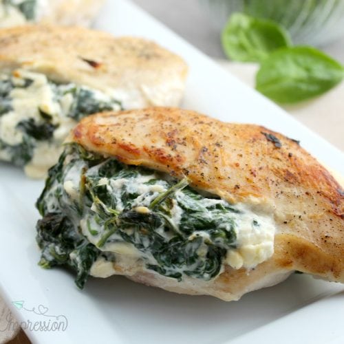 Keto Spinach Stuffed Chicken Breast with Cheese - A Mom's Impression