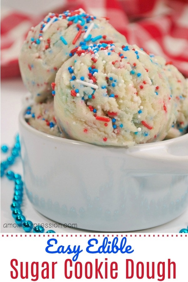 Easy Edible Sugar Cookie Dough Recipe - A Mom's Impression